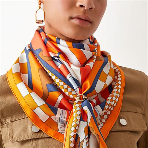 Hermes scarf tops